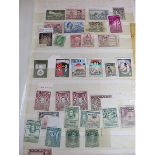 162 - EIGHT STAMP ALBUMS / STOCK BOOKS CONTAINING WORLD / COMMONWEALTH / BRITISH STAMPS, including example... 