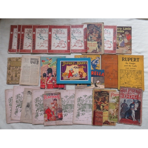 200 - A TRAY OF VINTAGE MAGAZINES, to include 'The Childs Pictorial', 'Rosebud', etc.