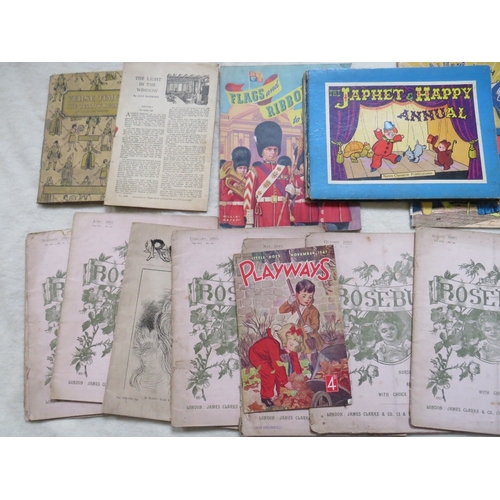 200 - A TRAY OF VINTAGE MAGAZINES, to include 'The Childs Pictorial', 'Rosebud', etc.