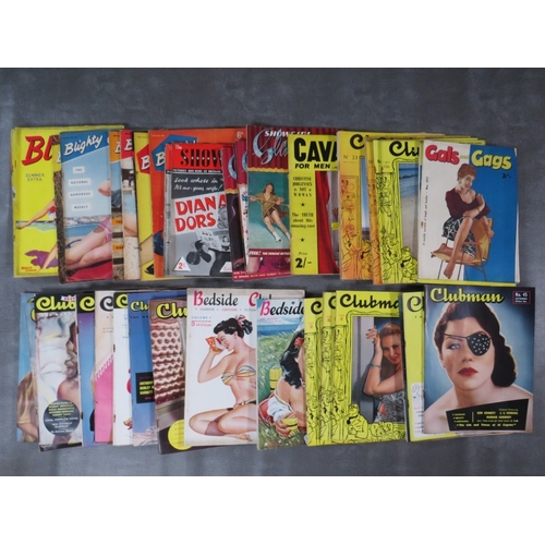 225 - A TUB CONTAINING FIVE SHOWGIRL GLAMOUR REVIEW MAGAZINES, to include Volume 1 - numbers 1,2,3,4 and 5... 