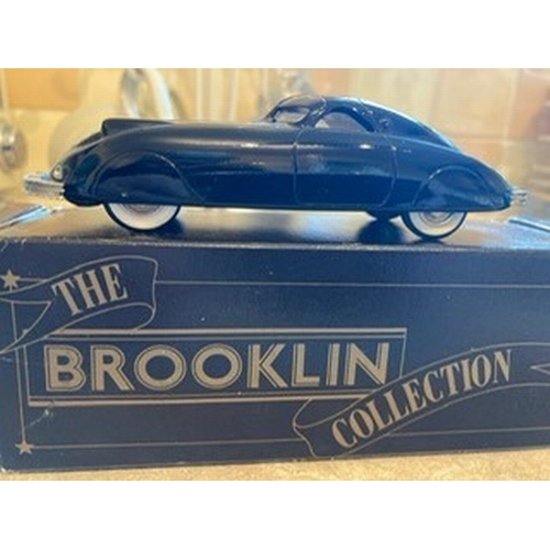 474A - FIVE DIFFERENT BOXED BROOKLIN COLLECTION WHITE METAL VEHICLES, to include Phantom Corsair Coupe, Bui... 