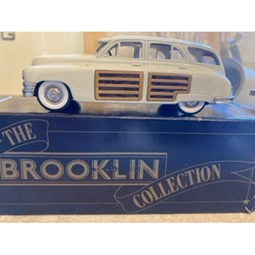 474A - FIVE DIFFERENT BOXED BROOKLIN COLLECTION WHITE METAL VEHICLES, to include Phantom Corsair Coupe, Bui... 