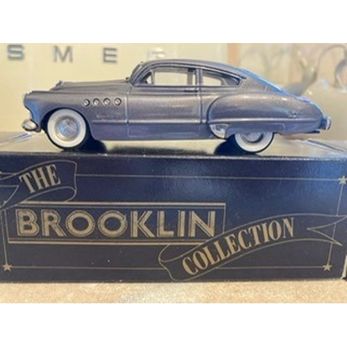 474A - FIVE DIFFERENT BOXED BROOKLIN COLLECTION WHITE METAL VEHICLES, to include Phantom Corsair Coupe, Bui... 