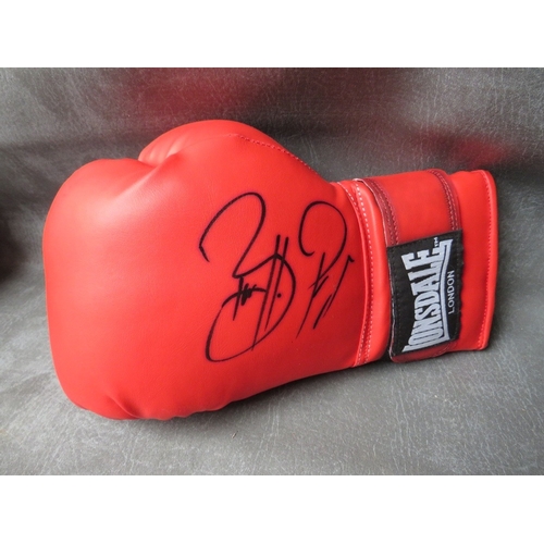 328 - SEVEN SIGNED BOXING GLOVES, to include Rubin Hurricane Carter, Shaun Walton etc