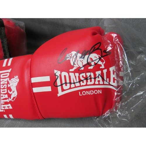 328 - SEVEN SIGNED BOXING GLOVES, to include Rubin Hurricane Carter, Shaun Walton etc