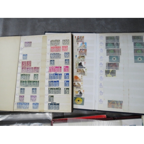 164 - TWELVE STAMP ALBUMS / STOCKBOOKS, containing mainly British, Belgian and Algerian stamps