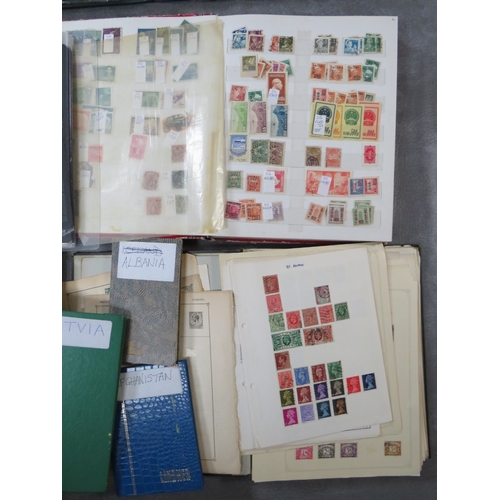 165 - THIRTEEN LARGE STAMP ALBUMS / STOCKBOOKS, containing East German, Chinese, Egyptian, Latvian and Bri... 