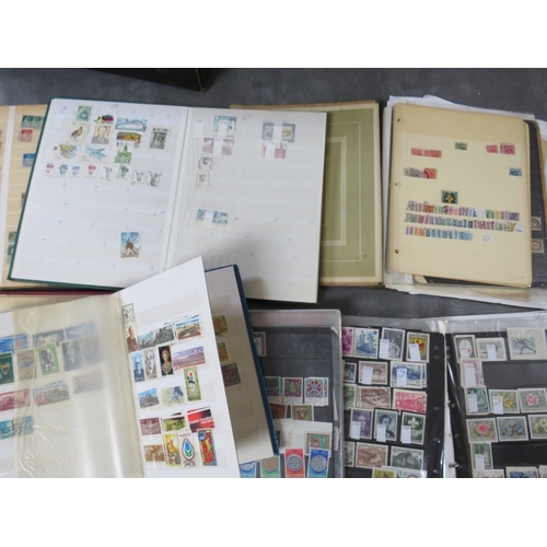 167 - TWELVE STAMP ALBUMS / STOCKBOOKS, containing Austrain, West German, New Zealand, Poland stamps etc