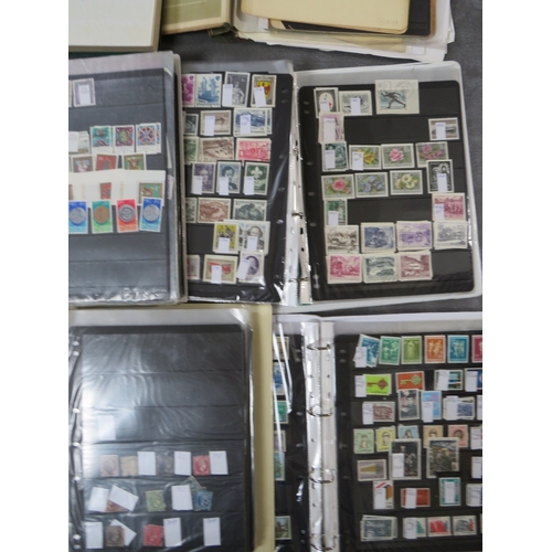 167 - TWELVE STAMP ALBUMS / STOCKBOOKS, containing Austrain, West German, New Zealand, Poland stamps etc