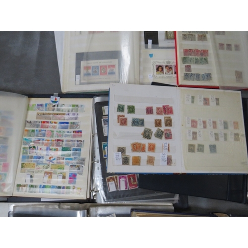 168 - TWELVE STAMP ALBUMS / STOCKBOOKS, containing Sweden, Belgium, Russia, Luxembourg stamps etc.