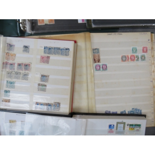 169 - TWELVE STAMP ALBUMS / STOCKBOOKS, containing German States, Denmark, Norway stamps etc.