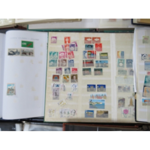 170 - TWELVE STAMP ALBUMS / STOCKBOOKS, containing stamps from France, Germany, Holland, Poland etc.