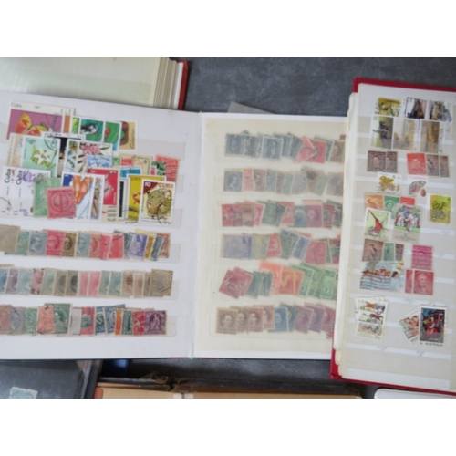 174 - TWELVE STAMP ALBUMS / STOCKBOOKS, to include Australian, Commonwealth, Cuban, Czechoslovakian, Ameri... 