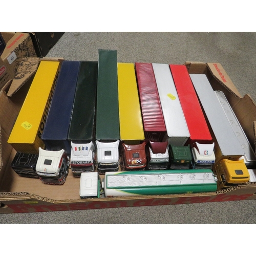 463 - ELEVEN UNBOXED 1:50 SCALE CORGI ARTICULATED LORRIES WITH TRAILERS / TANKERS, to include BP and Esso ... 