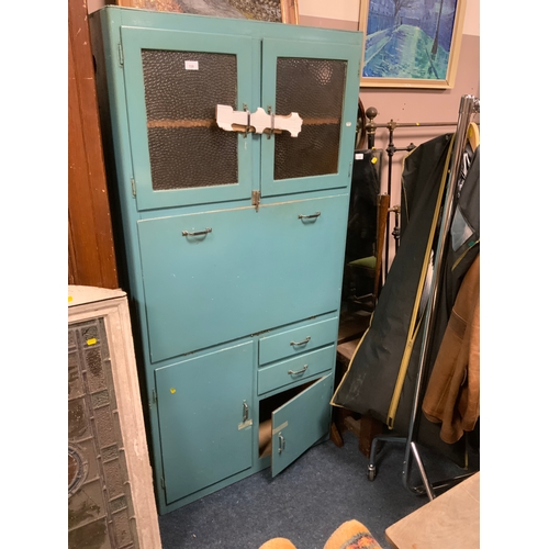 728 - A vintage circa 1950s kitchen cupboard with drop-down front A/F