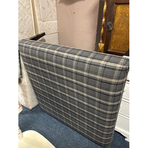 745 - A modern showhome square upholstered stool