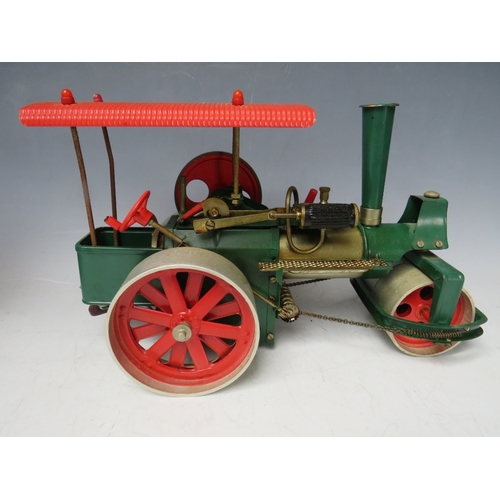 228 - A BOXED WILESCO STEAM ROLLER D365