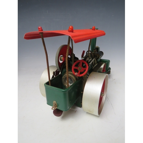 228 - A BOXED WILESCO STEAM ROLLER D365