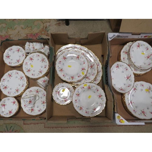 103 - THREE TRAYS OF ROYAL ALBERT TENDERNESS TEA / DINNER WARE