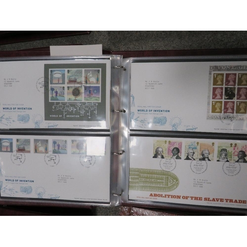 113 - ONE BOX OF ASSORTED STAMPS, FIRST DAY COVERS AND ALBUMS ETC