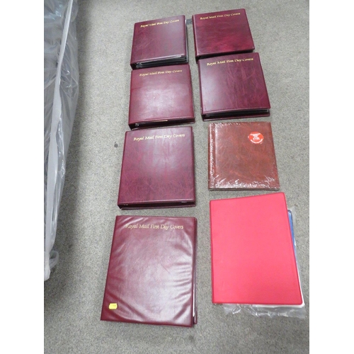 113 - ONE BOX OF ASSORTED STAMPS, FIRST DAY COVERS AND ALBUMS ETC