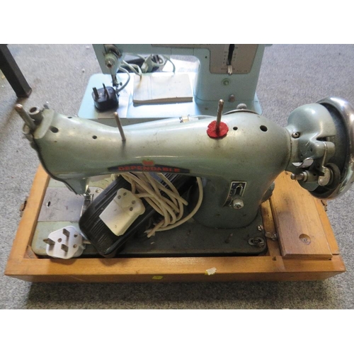 163 - THREE VINTAGE SEWING MACHINES A/F