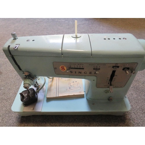 163 - THREE VINTAGE SEWING MACHINES A/F