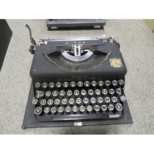 179 - THREE ASSORTED VINTAGE TYPEWRITERS- A/F