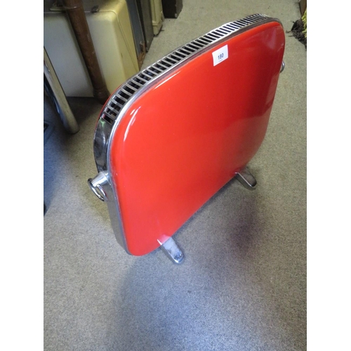 180 - A VINTAGE RETRO STYLE RED ENAMEL HEATER - FOR DISPLAY PURPOSES ONLY