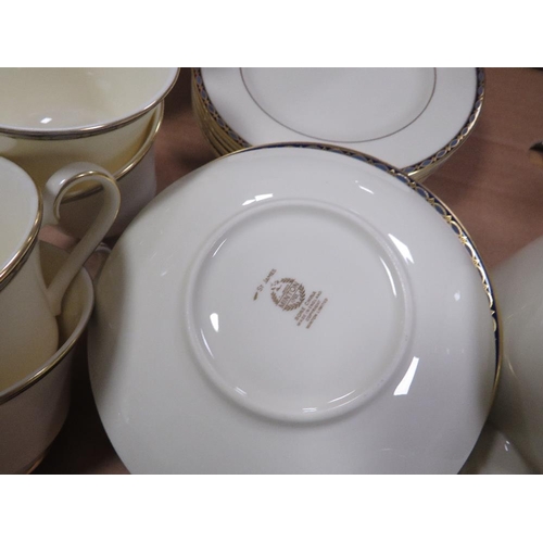 54 - A TRAY OF MINTON ST JAMES TEAWARE / TEASET