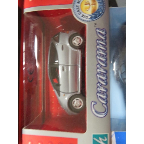 58 - TWELVE BOXED QUATRO 1:43 SCALE RALLY CARS TOGETHER WITH FIVE BOXED 1:43 SCALE CARARAMA CARS