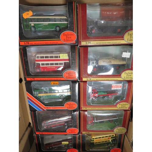 62 - TEN BOXED EFE ( EXCLUSIVE FIRST EDITION ) 1:76 SCALE BUSES, COACHES AND COMMERCIAL VEHICLES