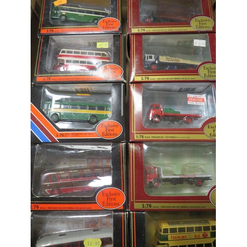 62 - TEN BOXED EFE ( EXCLUSIVE FIRST EDITION ) 1:76 SCALE BUSES, COACHES AND COMMERCIAL VEHICLES