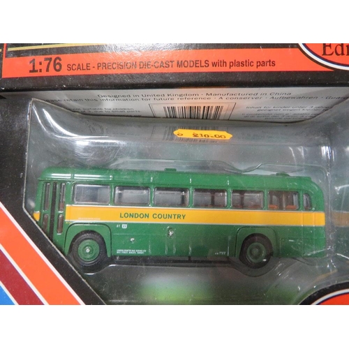 62 - TEN BOXED EFE ( EXCLUSIVE FIRST EDITION ) 1:76 SCALE BUSES, COACHES AND COMMERCIAL VEHICLES