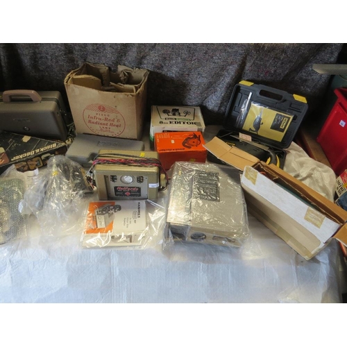 627 - A SELECTION OF ELECTRICALS TO INCLUDE BOXED TOOLS