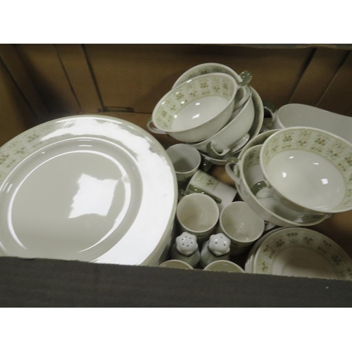 69 - THREE TRAYS OF ROYAL DOULTON SAMARRA DINNERWARE