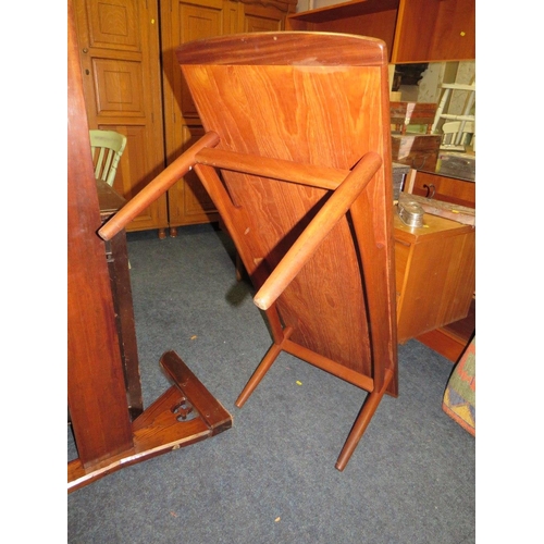 751 - A teak mid-century coffee table with staining to the top