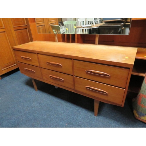 754 - A teak mid-century dressing table