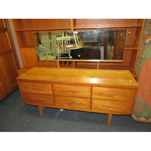 754 - A teak mid-century dressing table