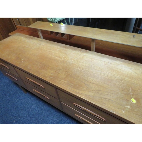 754 - A teak mid-century dressing table