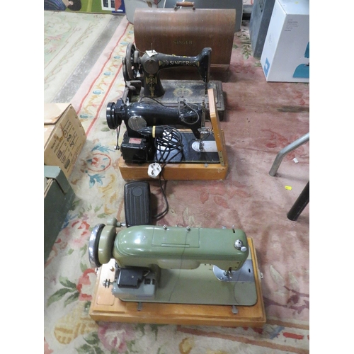 79 - FOUR ASSORTED SEWING MACHINES TO INCLUDE SINGER - AS FOUND