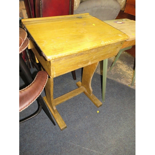 799 - Two vintage style school desks