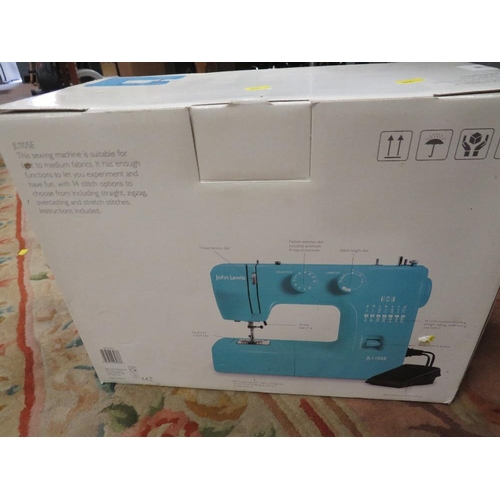 80 - A BOXED JOHN LEWIS JL110SE SEWING MACHINE - UNCHECKED