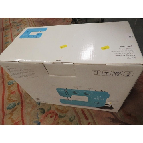 80 - A BOXED JOHN LEWIS JL110SE SEWING MACHINE - UNCHECKED