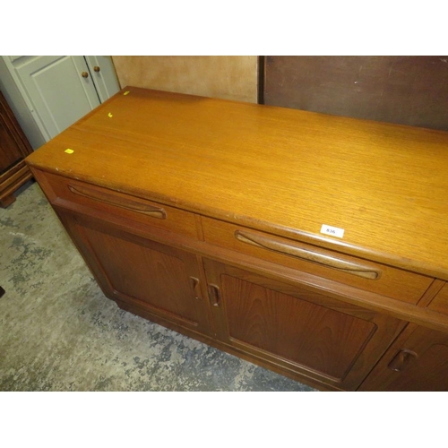 836 - A mid-century teak, possibly G plan sideboard W 142 cm