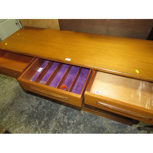 836 - A mid-century teak, possibly G plan sideboard W 142 cm