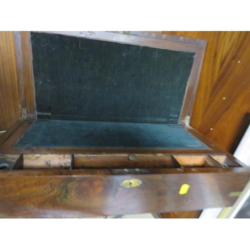 86 - A LARGE ANTIQUE WRITING SLOPE A/F