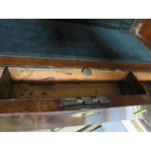 86 - A LARGE ANTIQUE WRITING SLOPE A/F