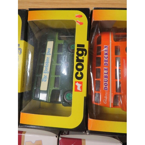 256 - NINE BOXED GREAT BRITISH BUSES 1:76 SCALE BUSES, TROLLEY BUSES AND COACHES TOGETHER WITH FOUR BOXED ... 