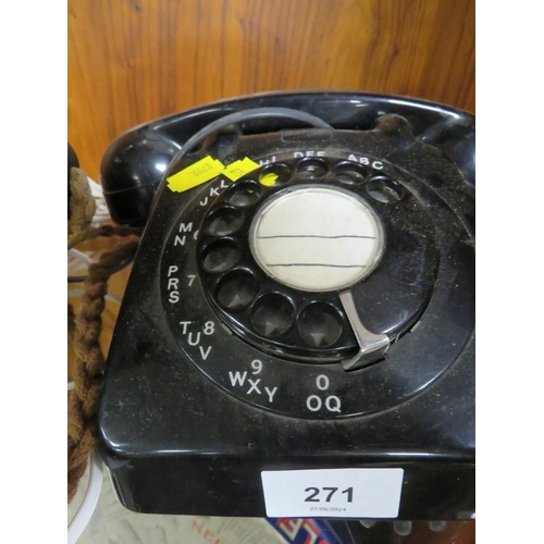 271 - A VINTAGE RTT BELL TELEPHONE TOGETHER WITH ANOTHER (2)